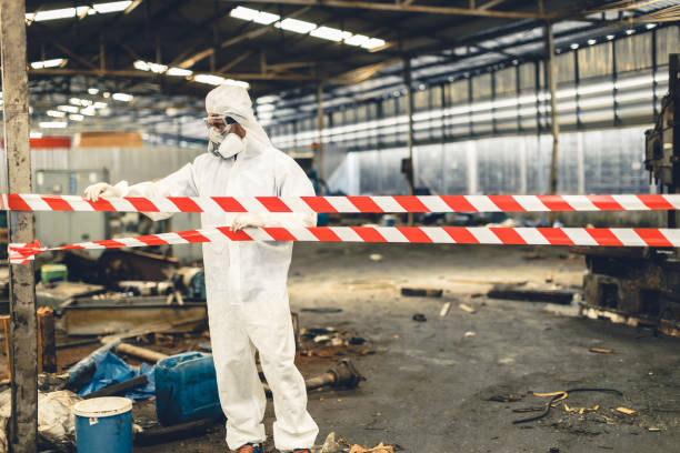Professional Infectious Disease Decontamination technician working in Seaford, NY